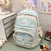 Schoolbag for Women Large Capacity High School Junior High School College Backpack Korean Style Trendy Travel Leisure Backpack College Backpack