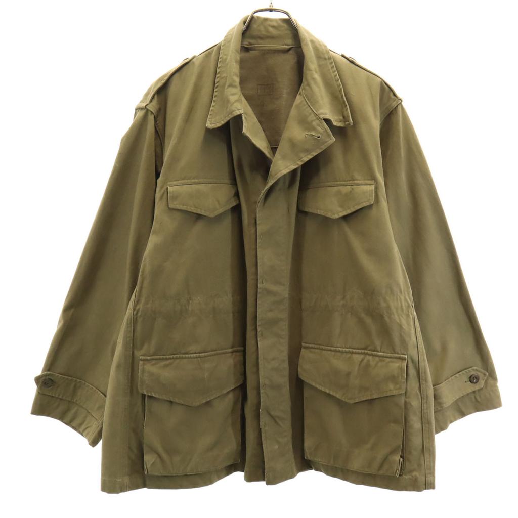 FRENCH ARMY 50s vintage M-47 Field jacket 29 khaki military Men's Used