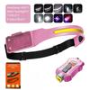 XW005 Induction LED Headlamp Type-C Rechargable Bright Headlight COB Work Light Detachable Flashlight with Tail Magnet UV Light