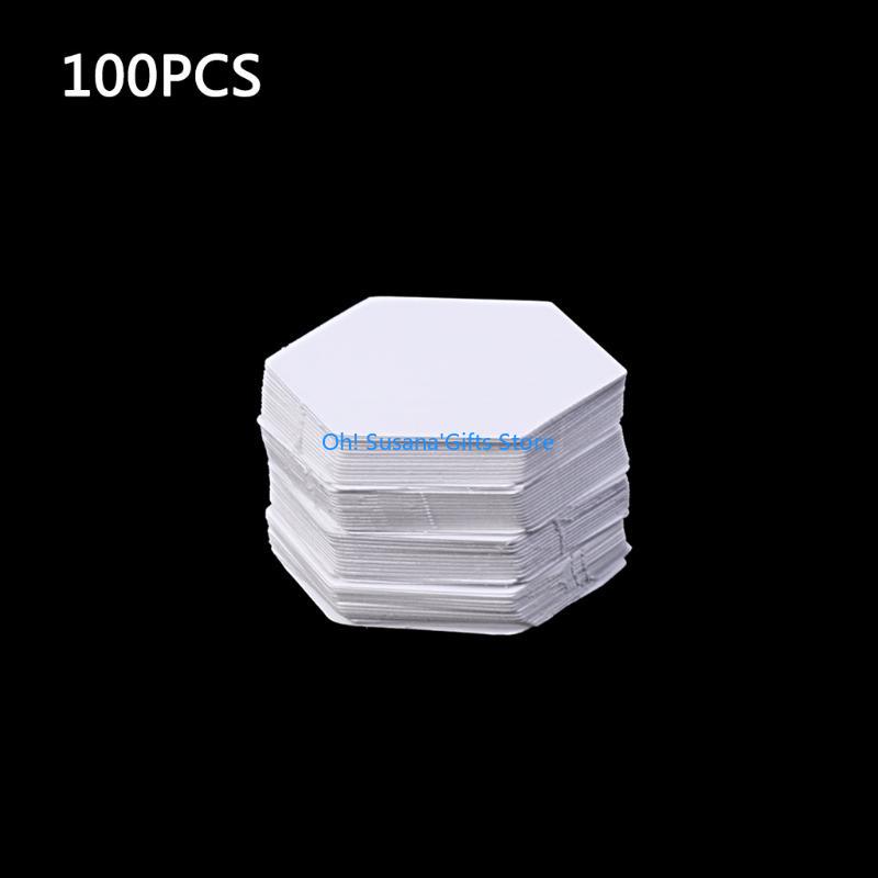 

090D Hexagon Templates Set of 100 Handmade Patchwork Accessories Tool