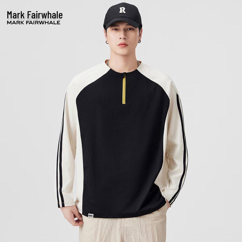 

Mark Fairwhale Men s Contrast Long-Sleeve T-Shirt M