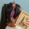 Angel Shushu Smile Embroidered Stripe Hairband (Light Pink)