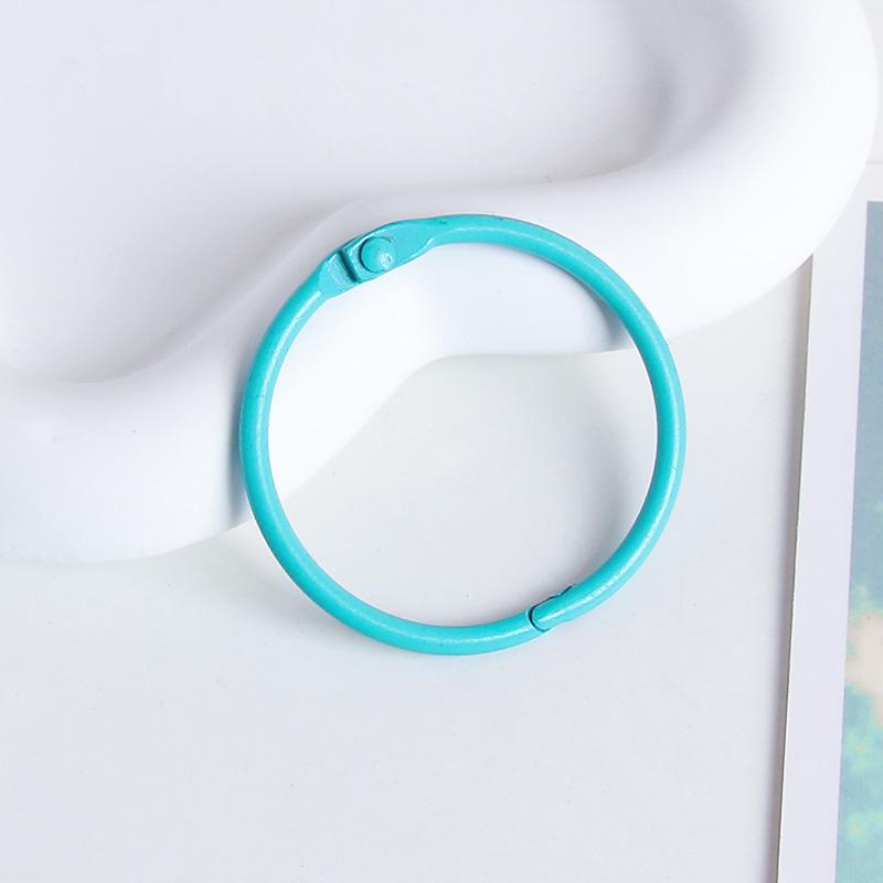 45mm Candy Color Open Card Ring for DIY Jewelry and Keychains