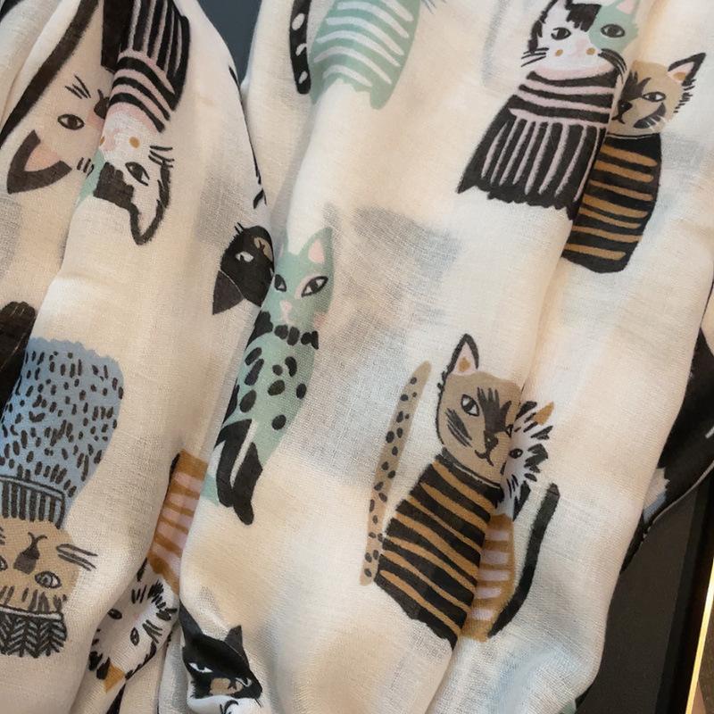 Cotton and Linen Women's Scarves Cute Sun Protection Shawls Beach Tourism Beach Scarves