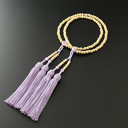 Kyoto Buddhist Altar Hayashi Prayer Beads for Eight Sects Eight Bodhi Tree with Wisteria Cloud Stone Official Ceremony Bag Kyoto Prayer Beads (For