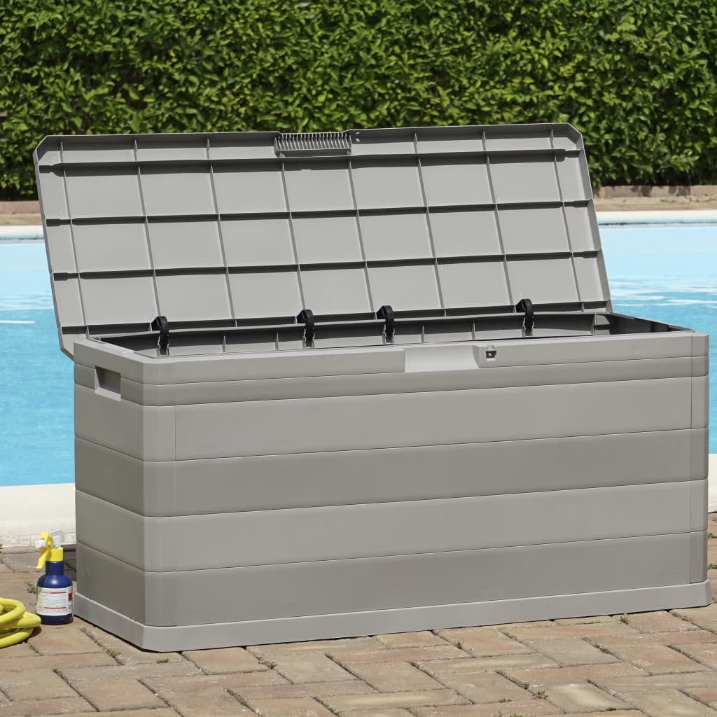 vidaXL Gartenbox Grau 117×45×56 Cm