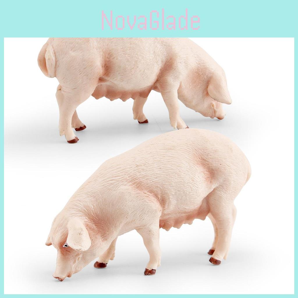 Fattoria degli Animali Modello di Maiale in PVC Giocattolo Per Bambini Gioco Educativo Decorazione Stanza dei Giochi