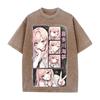 My Dress Up Darling Kitagawa Marin Clothing Men Women Short Sleeve Tshirts Washed Cotton Streetwear Vintage Oversized T-shirt