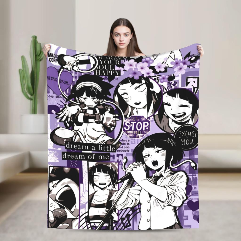 My Hero Academia Super Soft Blankets  Airplane Travel Plush Throw Blanket Aesthetic Couch Bed Flannel Bedspread Sofa Bed Cover