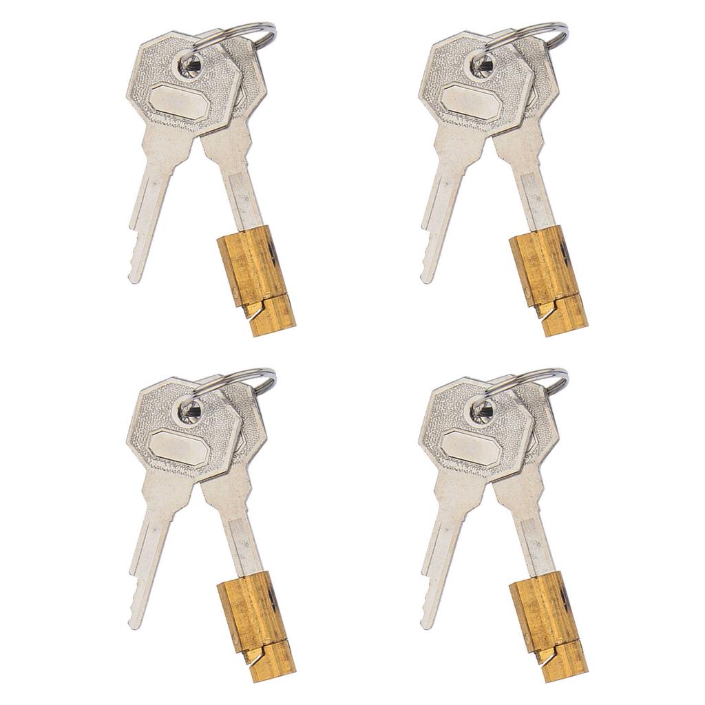 Set di 4 Pezzi Robusti Blocchi per Fori Chiave in Acciaio Inossidabile Accessorio Portatile per Serratura Privacy Porta Interna Uso Quotidiano