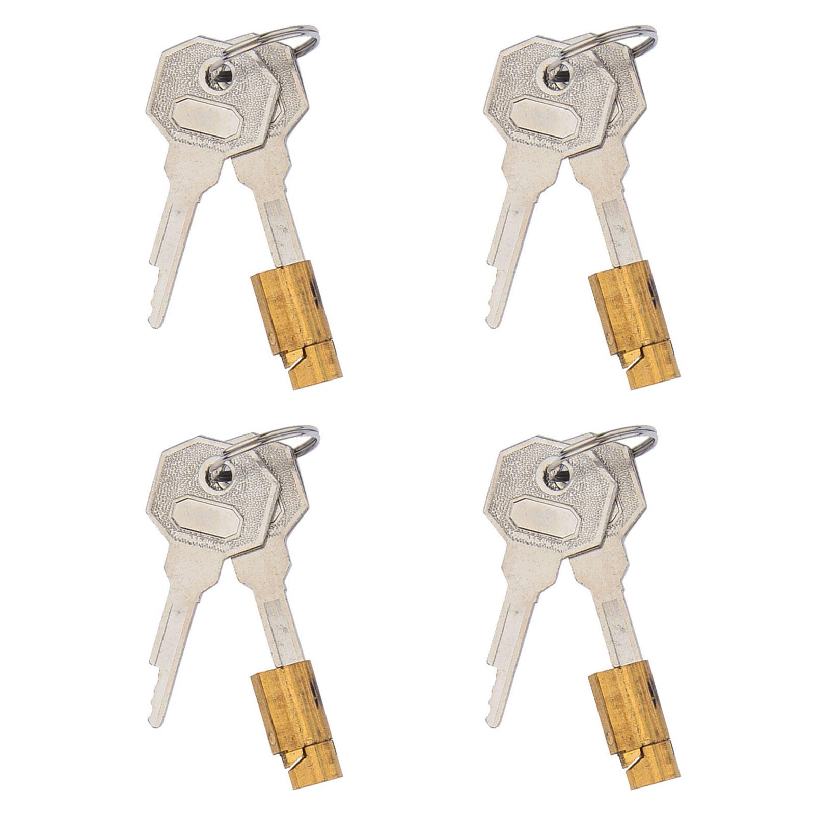 

4 шт. прочных нержавеющих стальных блокираторов замочных скважин, портативный аксессуар для внутреннего дверного замка, ежедневное использование