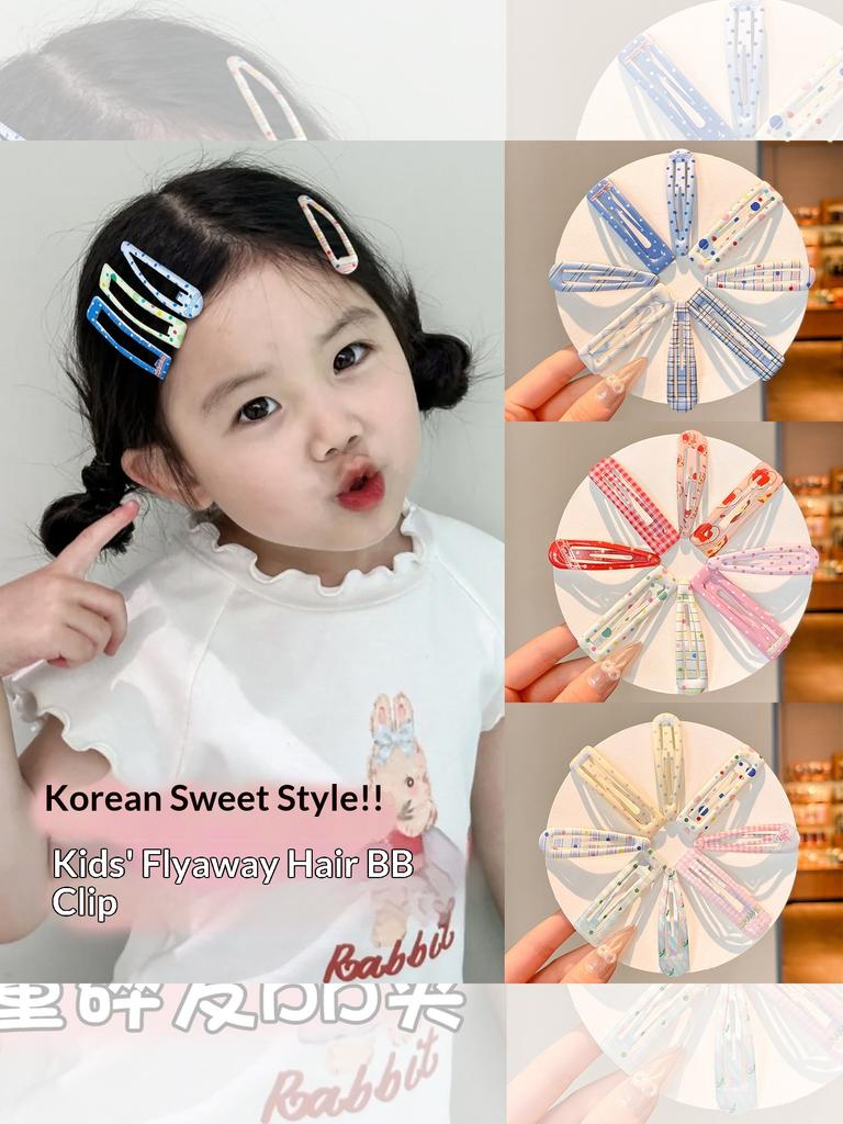 Cute Crystal Baby Hair Clip for Little Girls-Japan & Korean Style Colorful Side Bang & Back-of-Head Clips