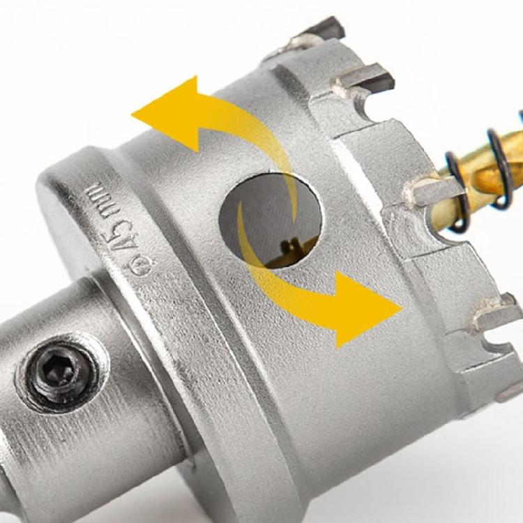 Carbide Hole Cutter Hole Cutter Center Drill for Quick Drilling in Metal and Thick Steel Plates Precise Cutting Tool