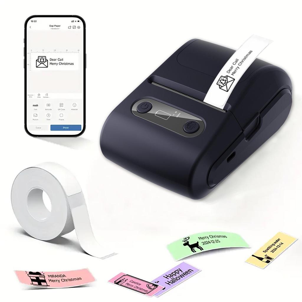 Portable Bluetooth Mini Thermal Label & Barcode Printer
