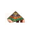 Amethyst, Red Carnelian, Malachite Orgone Pyramid for Meditation, Positive Energy, Healing