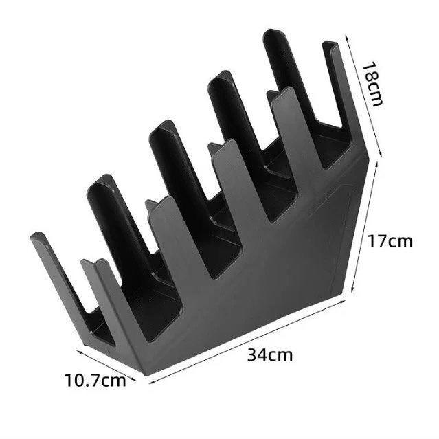 Oblique Four-Grid Disposable Coffee Cup Holder & Storage Rack
