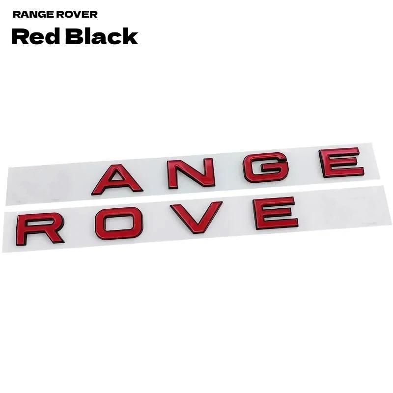 Lettere Rover 3D in ABS Lettere Range Distintivo Anteriore Cofano Auto Adesivo Emblema Portabagagli