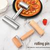 Non-stick Stainless Steel T-shaped Rolling Pin for Dough & Dumpling Wrappers