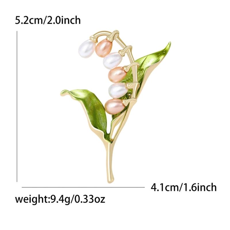Stylish Pearls Embellished Flower Pin Casual Formal Wear Jewelry Accessory Clothing Accessories For Everyday Outfits