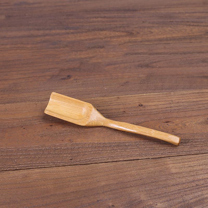 

1pc Exquisite Bamboo Wooden Scoops Black Sandalwood Flower Pear Chicken Wing Tea Spoon Customized Chinese Tea Accessories 17cm