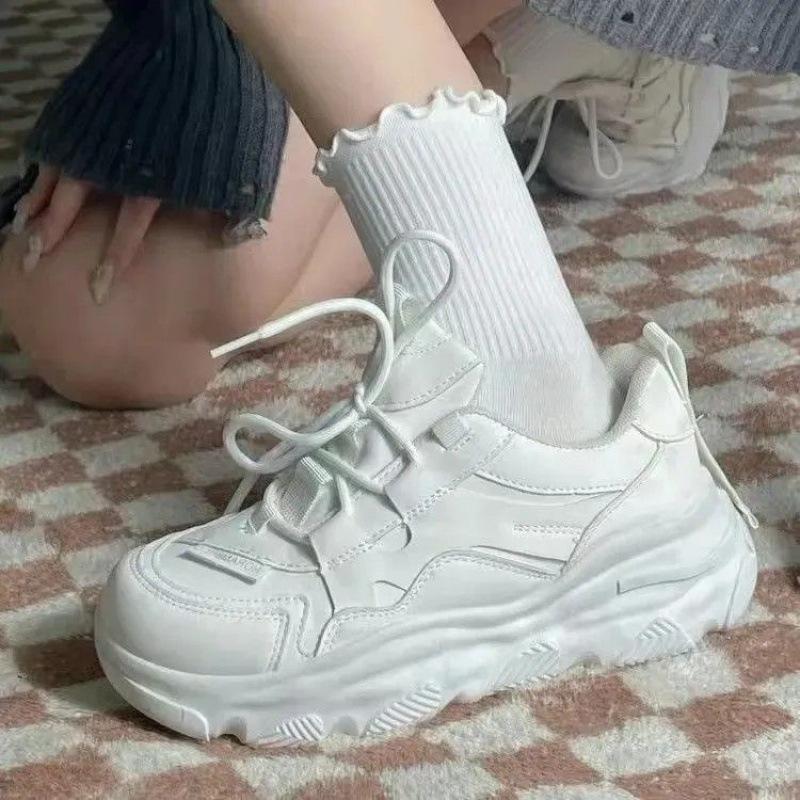 Trendy Spring and Autumn New All-Match Thick Bottom Increased Leisure Sneaker Children