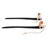 Cat Fishing Hanfu Hairpin Black Sandalwood Wooden Hair Stick Antique   For Girl
