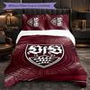 Biancheria da letto a tema VfB Stuttgart Set 3 Pezzi Copripiumino Biancheria da letto Decorativa per Camera Adolescenti Decorazione Casa