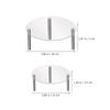 2 Pcs Cake Display Stand Transparent Acrylic Dessert Stand for Party Wedding 15cm 20cm Stable Clear Storage Table Cake Tool