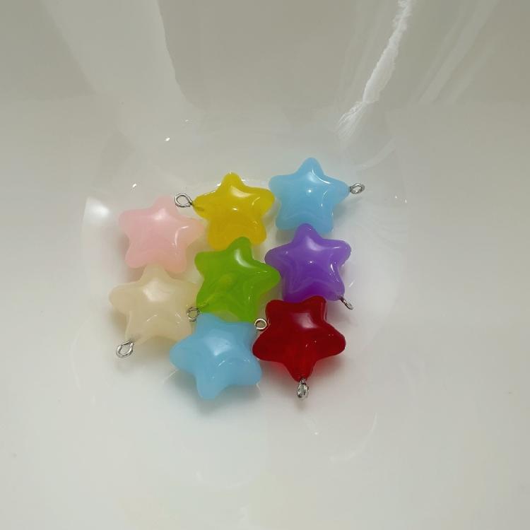 Eye Catching Phone Pendant Star Keychain Phone Charm Keyringfor Women and Girls