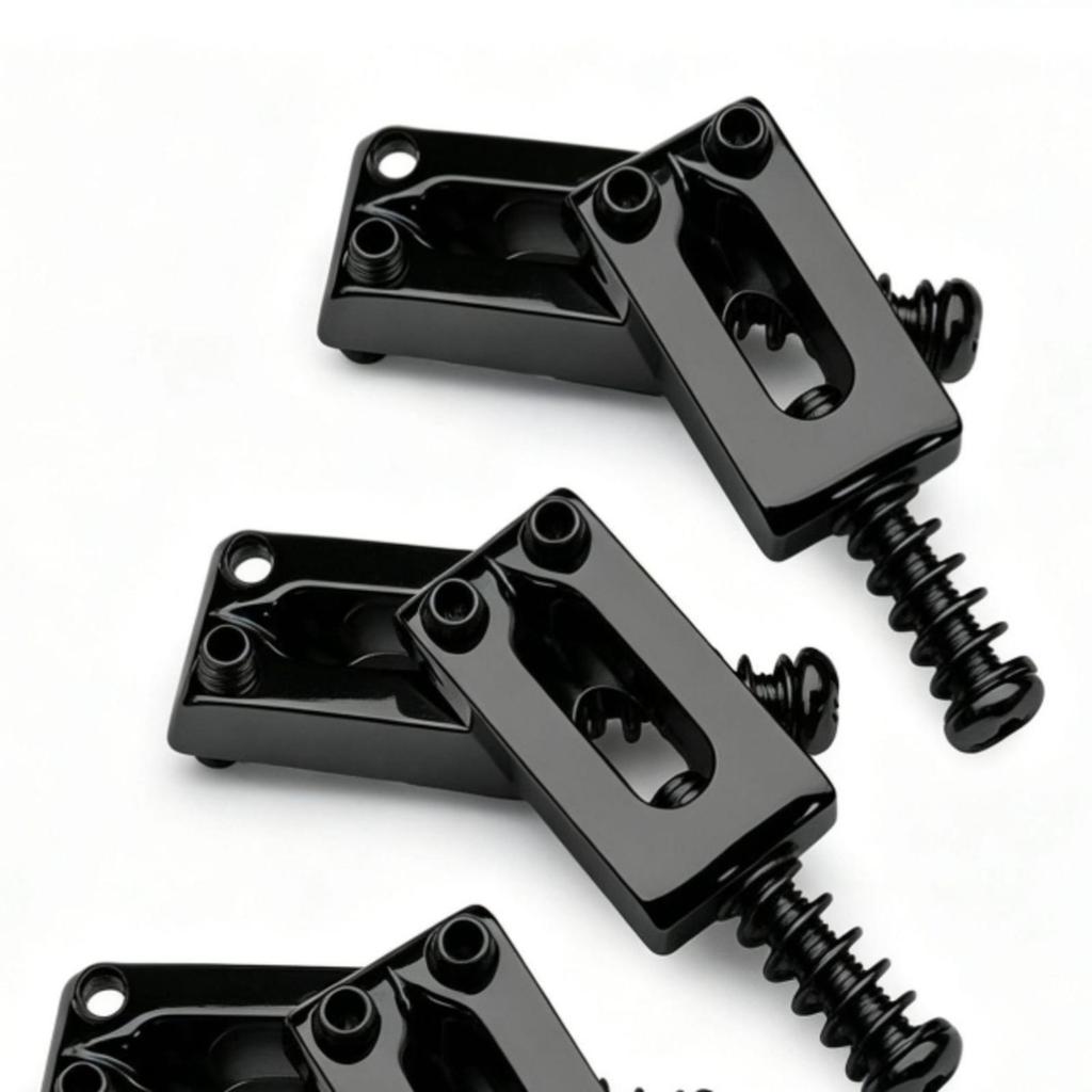 6 Pieces standardStyle Guitar Bridge Saddle Replacement Steel with Allen Simple to Use
