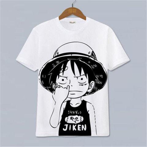 One Piece Luffy Ace Anime Tshirt Peripheral Cotton Tshirt Unisexs and Womens Cartoon Shortsleeved Y2K Street Tops Clothing 2026