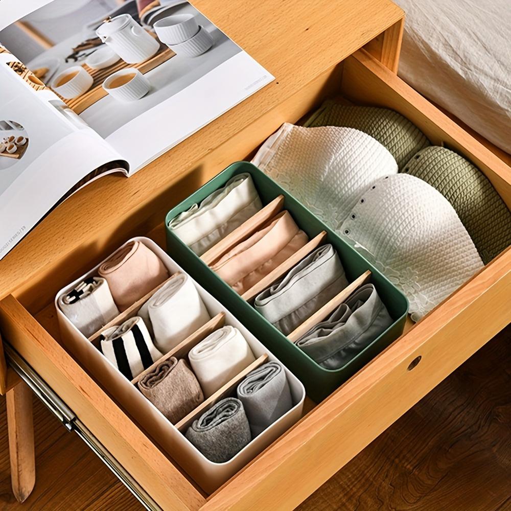 Desktop Storage Box, Bamboo Wood Cosmetics Storage Basket, Remote Control Panel Storage Box, Living Room Coffee Table Storage