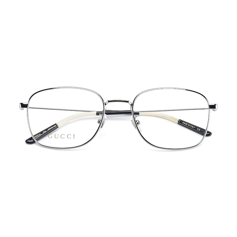 Gucci optical glasses [Available prescriptions] Personalized square frame, square glasses, same Gunmetal F dust bag + glasses case (random color)