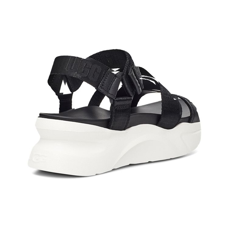 UGG La Shores Sandals Women Sandals Black White 1118499-BPLL
