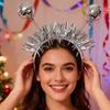 Disco Ball Headwear Breathable Hair Band Christmas Cosplay Hairband For Extended Wear Seasonal Celebration