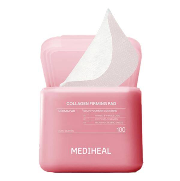 MEDIHEAL Derma Pad 200 Sheets (100 Sheets + 100 Refill) – Madecassoside / PDRN / Tea Tree / Collagen / Phyto Enzyme / Hyaluron / Vitamin C