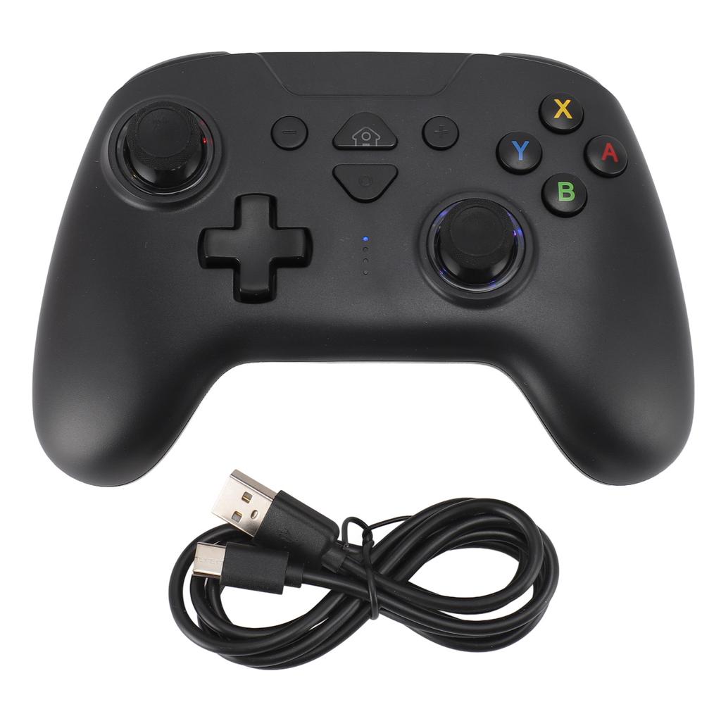 Manette de jeu sans fil Bluetooth professionnelle à double vibration, programmable, pour PC
