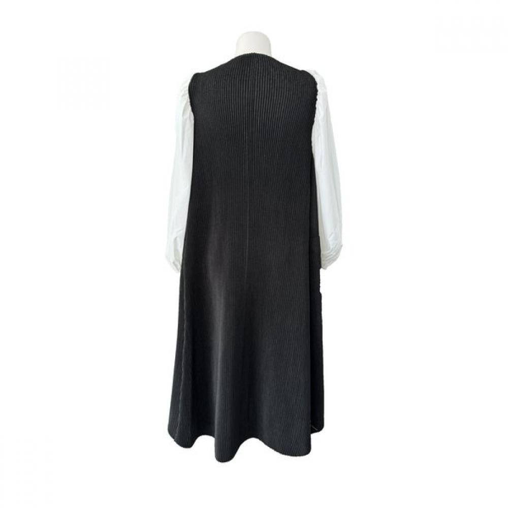 Specchio Long Sleeve Dress  Woven Sleeves  451 584
