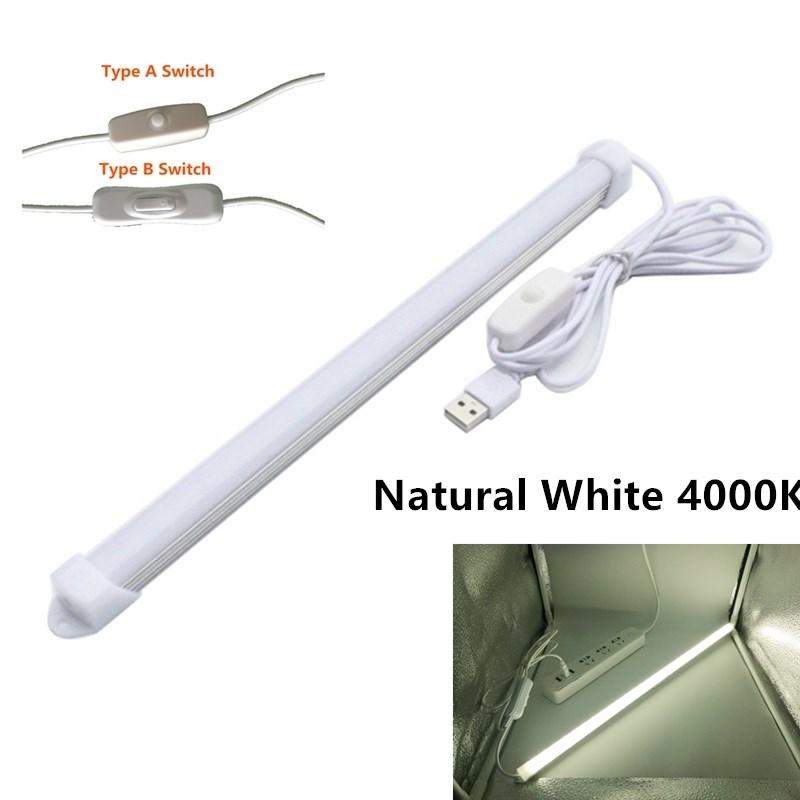 USB LED Tube Light 5V 2835 SMD LED Lamp 32CM 52cm Rigid Strip Light Bulb Bar Reading Book Desk Lamp Night Light Ultrathin Closet