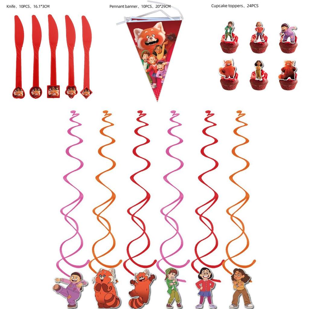 Colorful Turning Red Party Supplies For A Lively And Fun Celebration