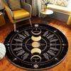 Mystieke Astrologie Ronde Vloerkleed Constellatie Patroon Tapijt Zachte Antislip Cirkel Vloer Decoratie Mat voor Woonkamer Slaapkamer