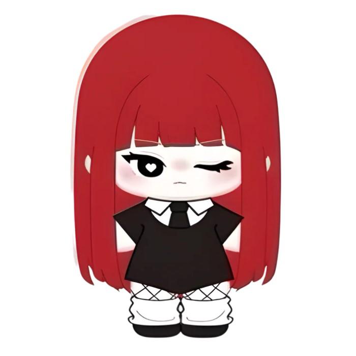 MINISO X Jennie - [Дженни Руби] Мягкая игрушка-кукла MD red hair