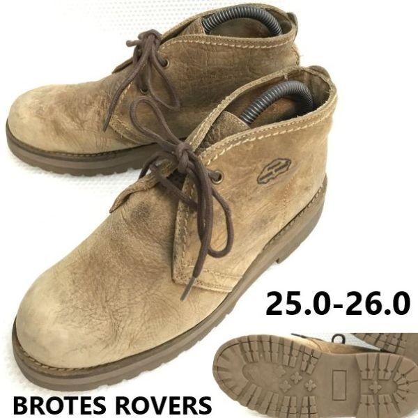 

BROTES ROVERS leather short boots 25-26 brown Spain