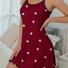 Spring/Summer Cute Heart Print Camisole Nightgown Pajamas Set
