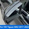 Accessories For Volkswagen VW Tiguan MK2 2017-  Carbon Fiber Rearview Side Door Mirror Visor Sun Shade Rain Guard Shield