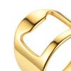 1 Set Bottle Opener Ring Labor-saving High Durability Stainless Steel Bottle Cap Remover Ring for Pub