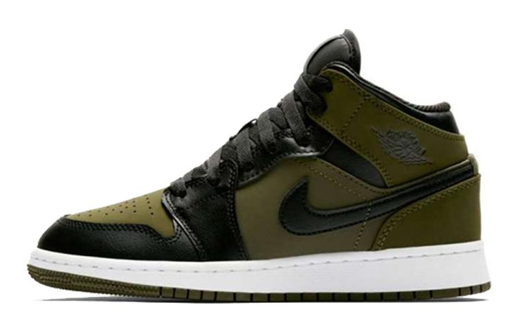 Jordan 1 Retro Mid GS Tela Oliva 554725-301