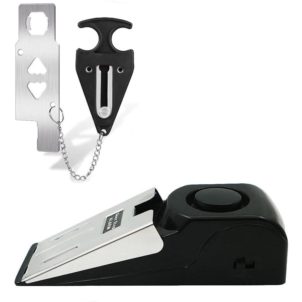 New Anti-Theft Doorstop Alarm: Door Wedge Gap Alarm for Hotel and Home