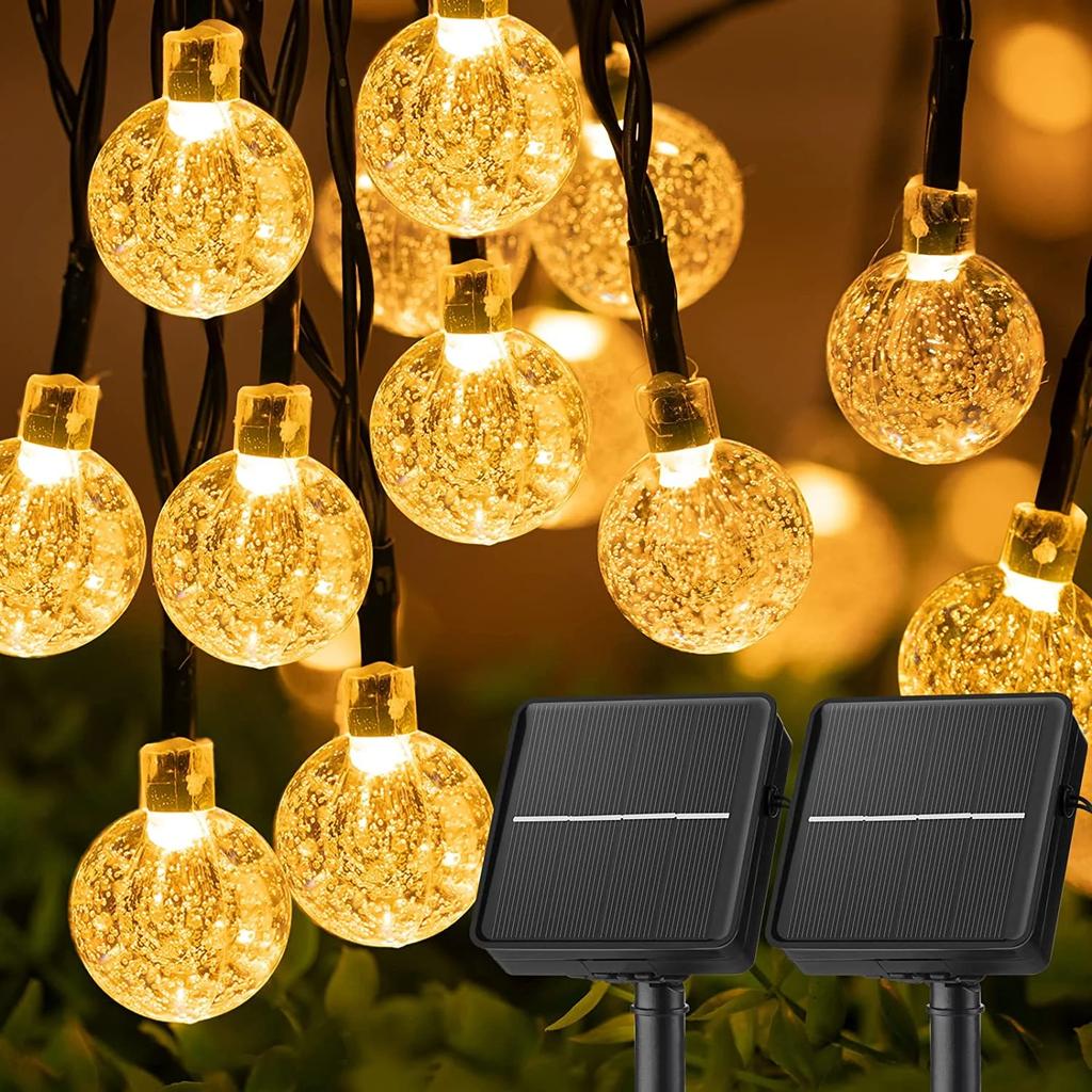 Solar Lights Outdoor Waterproof, Solar Light Strings for Outside, Patio Porch Garden Yard Porch Wedding Party Christmas Decor