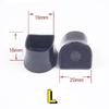 1pair New High Heel Protector Covers for Women Black Transparent Invisible Non-slip Wearable Heel Cover Shockproof Accessories